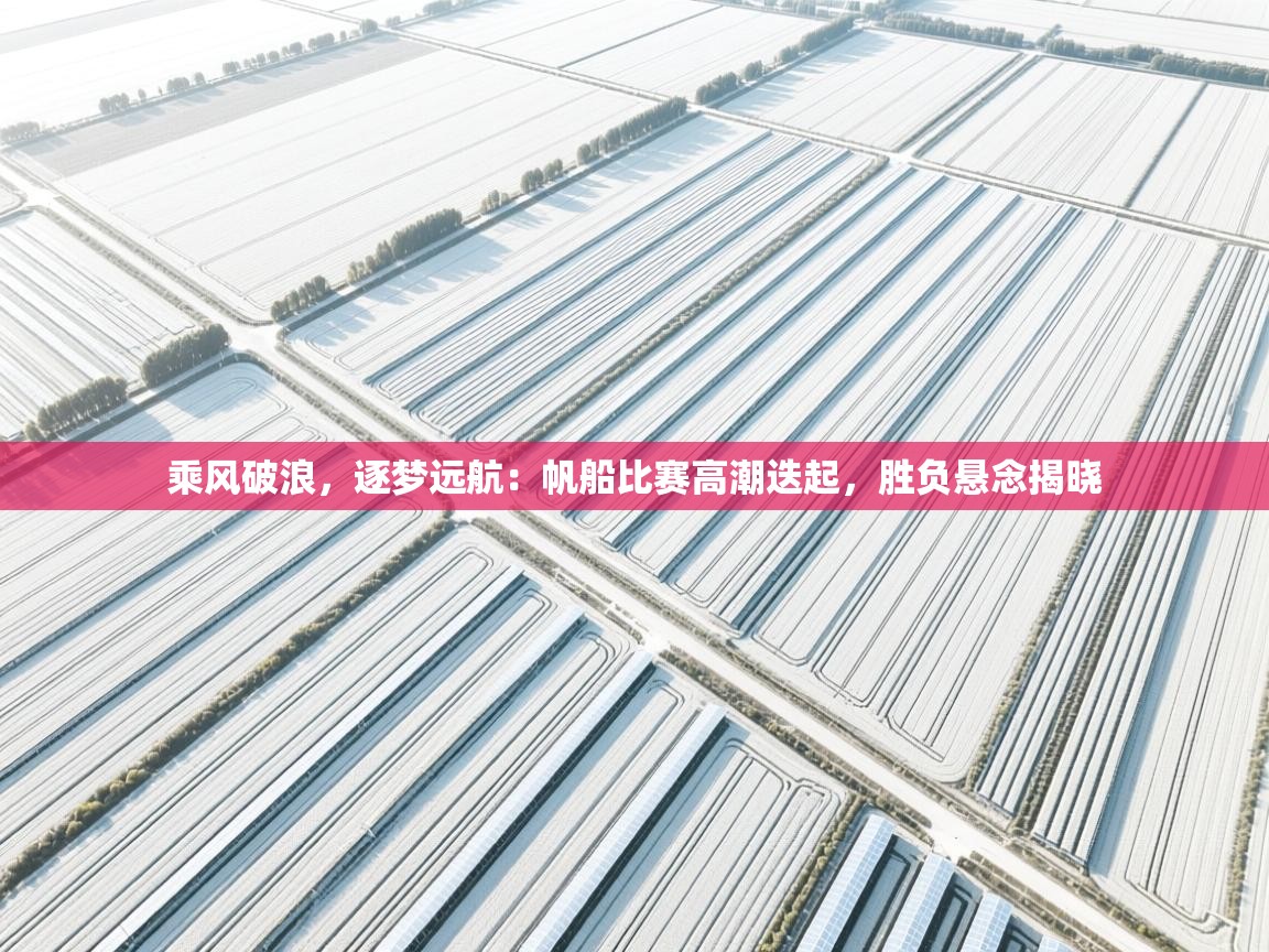 乘风破浪,逐梦远航:帆船比赛高潮迭起,胜负悬念揭晓 第1张